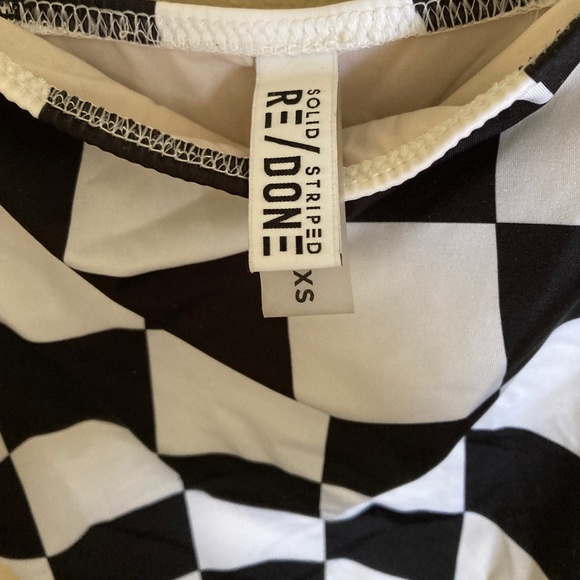 RE/DONE x SOLID & STRIPED Checkered One Piece Swinsuit - Picture 5 of 5